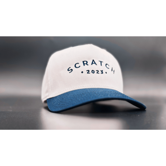 Two Toned Baseball Cap - White/Navy