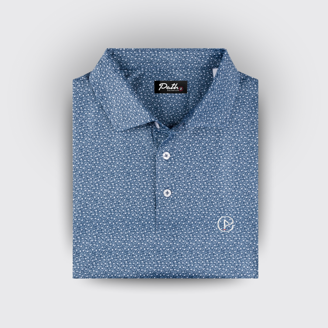 Navy Floral Polo