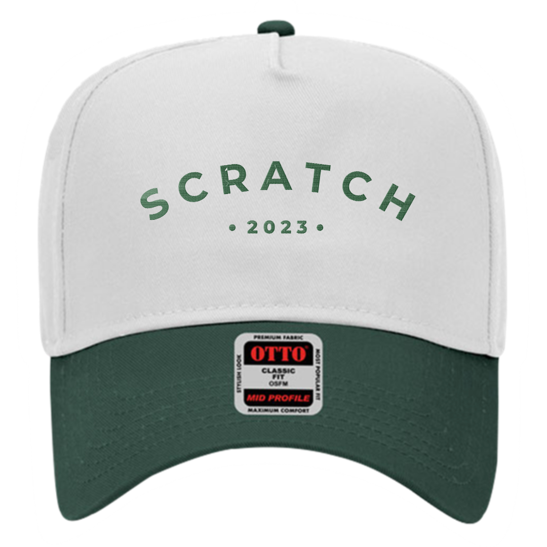 Two-Tone Baseball Cap - White/Dark Green
