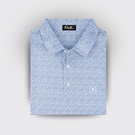 White Floral Polo